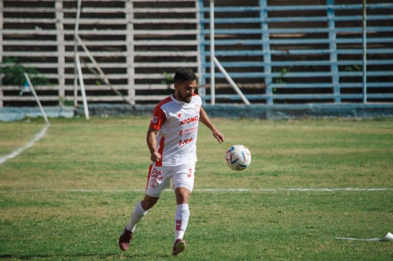 Soccer player football field action