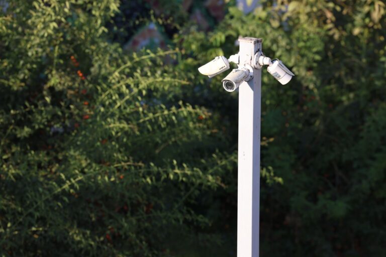 Surveillance cameras outdoors security